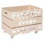 Voir la diapositive 2 : Paris Prix Lot de 2 Cagettes Enfant  Print  39cm Blanc