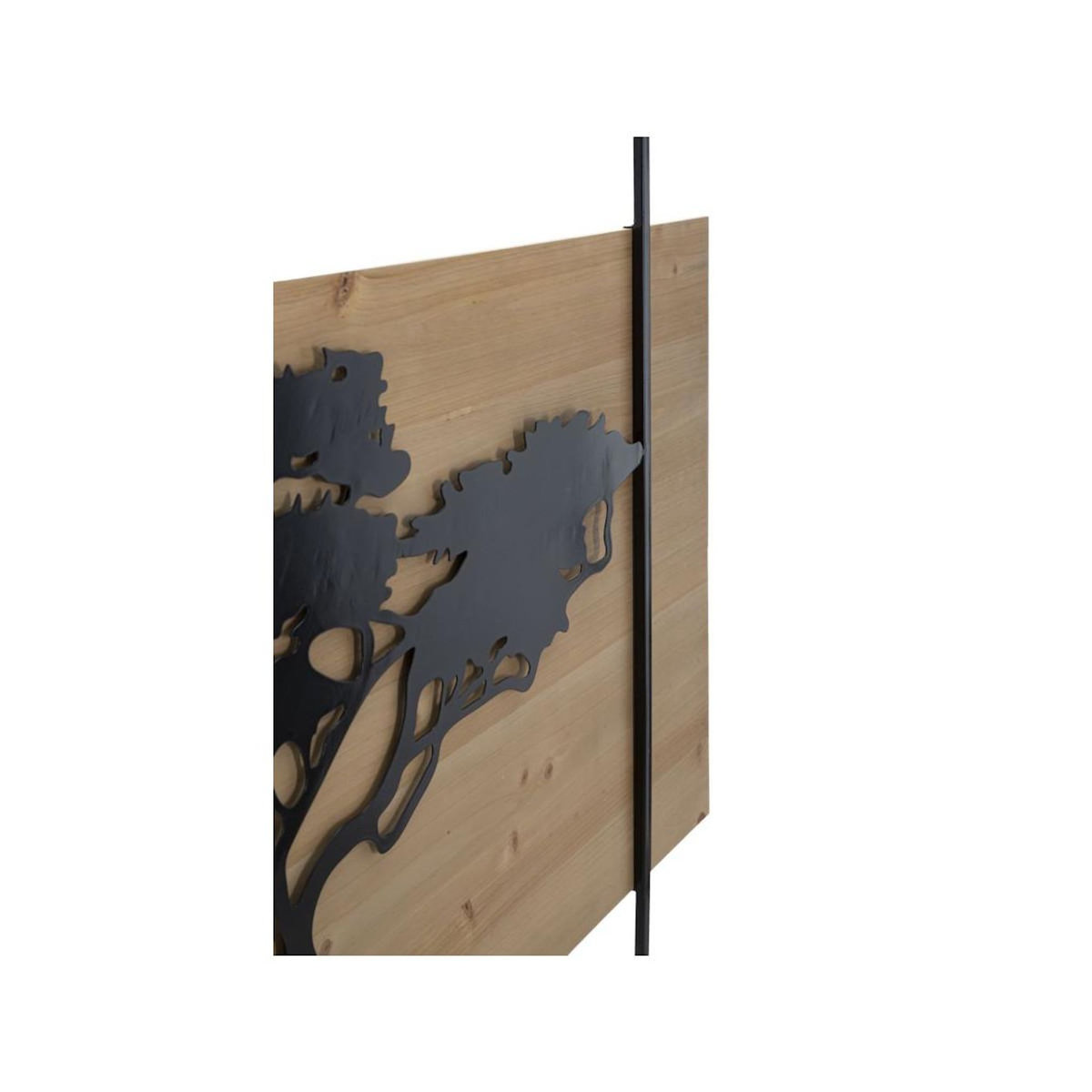 Paris Prix Déco Murale Encadrée  Lahos  204cm Naturel & Noir