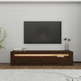 Voir la diapositive 2 : Habitat et Jardin Meuble TV en bois  Bati  - 150 x 36 x 46 cm - Marron