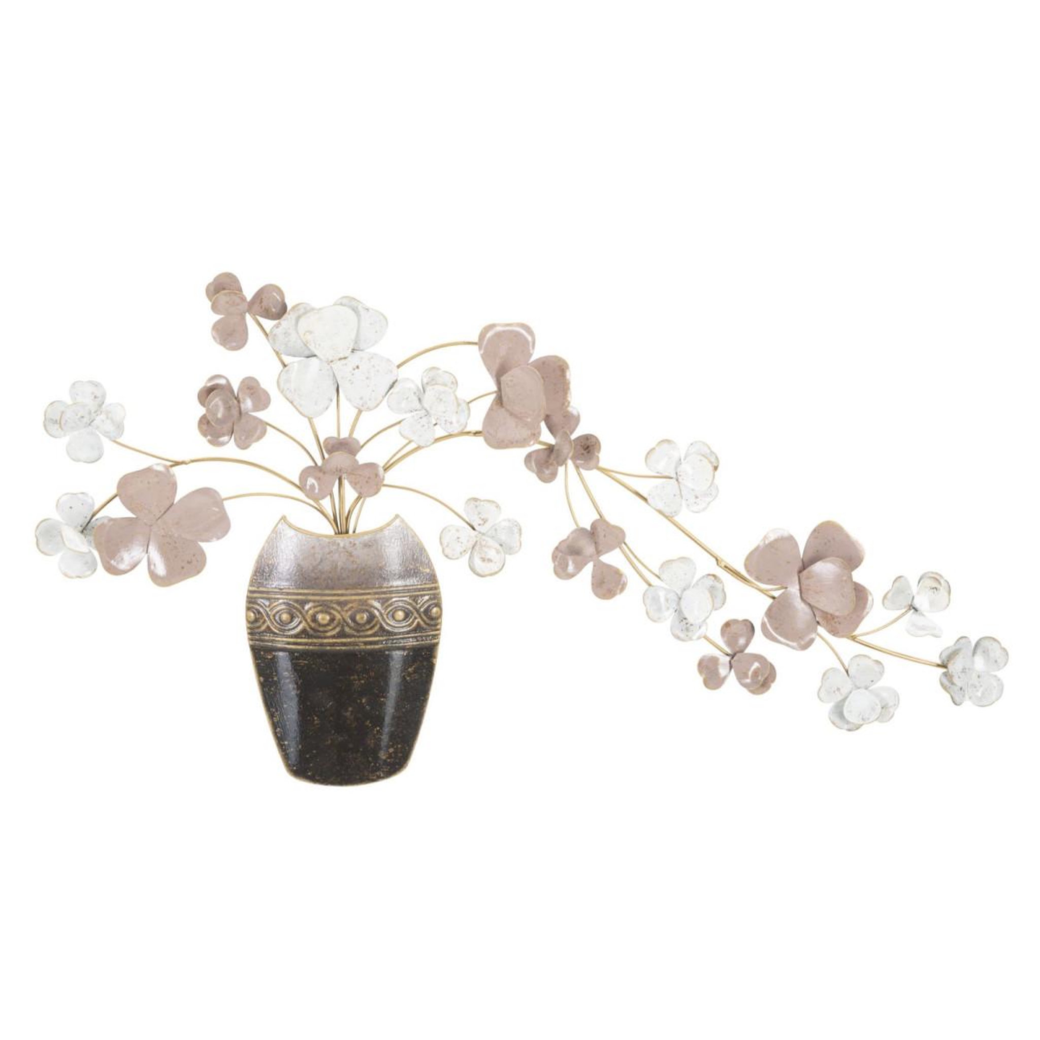 Paris Prix Décoration murale en métal  vase  87cm multicolore