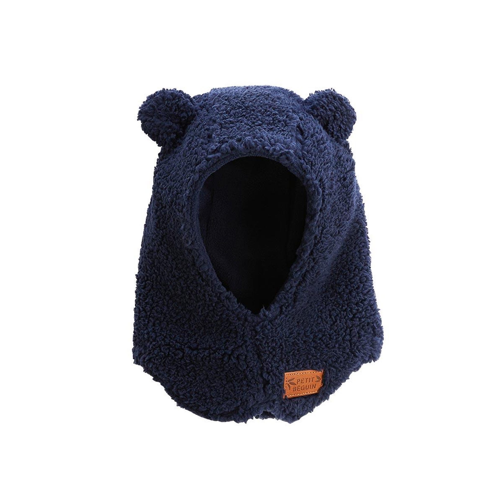 Voir la diapositive 1 : PETIT BEGUIN Cagoule bébé en sherpa anouk