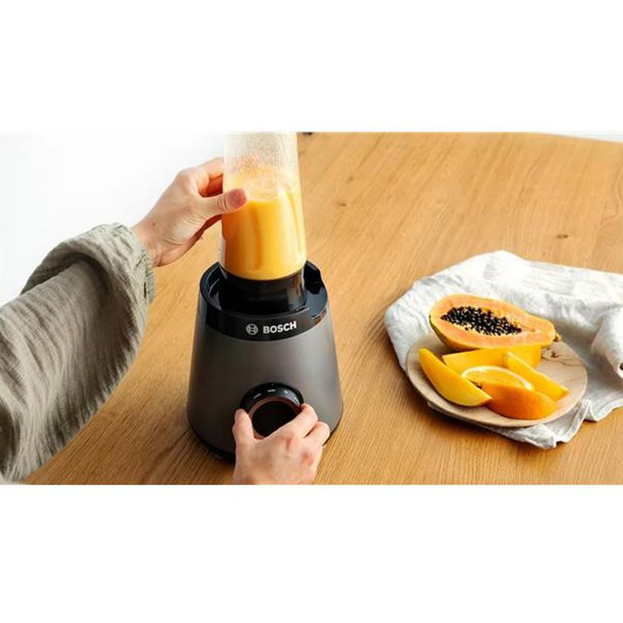 Voir la diapositive 3 : BOSCH Blender 1.5l 1200w noir/inox brossé - mmb6174s