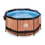 Voir la diapositive 5 : EXIT TOYS Piscine tubulaire Wood ronde 2,44 x 0,76 m avec dôme - Exit Toys