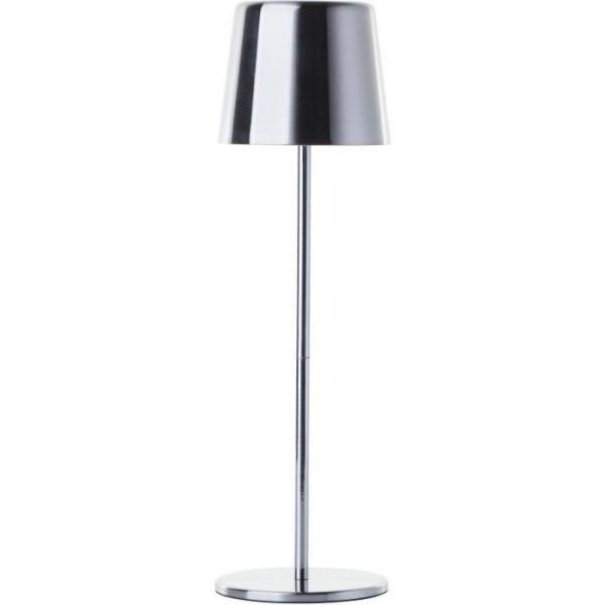 BRILLIANT Lampe a poser d'extérieur - BRILLIANT - XAANA - Rechargeable - Chrome - LED - 2W - 160lm - CCT - DIM - USB - IP44