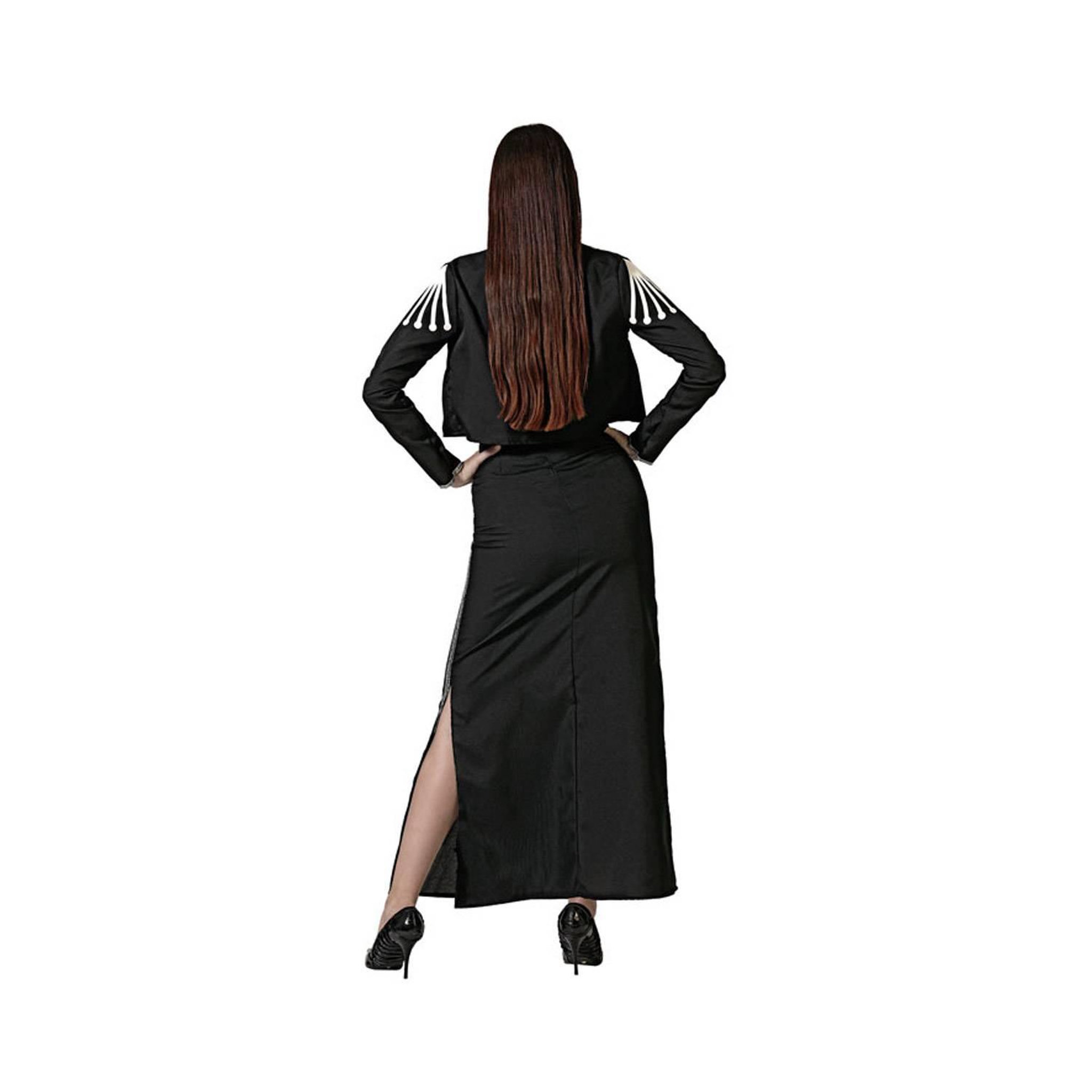 Voir la diapositive 3 : ATOSA Déguisement Squelette Méxicain : Noir - Femme - XS/S