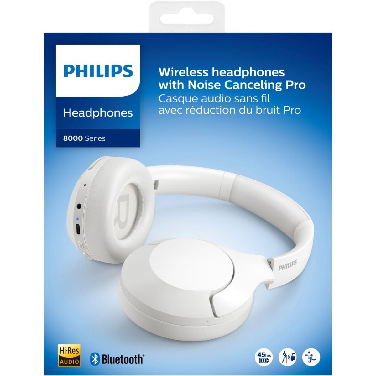 Philips Casque TAH8506WT Blanc