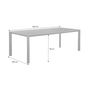 Voir la diapositive 6 : SWEEEK Table de jardin SACRAMENTO aluminium, 8 places, 220 x 100 x 75 cm