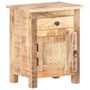 Voir la diapositive 1 : VIDAXL Table de chevet 40x30x50 cm Bois de manguier brut