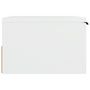 Voir la diapositive 4 : VIDAXL Table de chevet murale blanc 34x30x20 cm