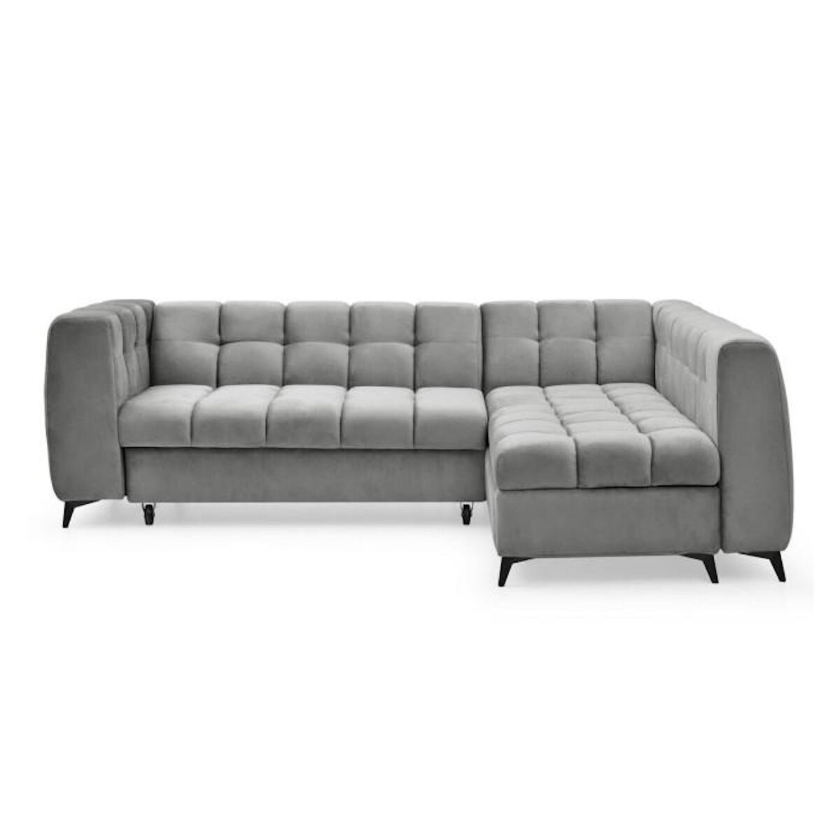 Paris Prix Canapé d'Angle Convertible 5 Places  Casey  247cm Gris