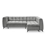 Paris Prix Canapé d'Angle Convertible 5 Places  Casey  247cm Gris