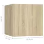 VIDAXL Table de chevet Chene sonoma 30,5x30x30 cm Bois d'ingenierie