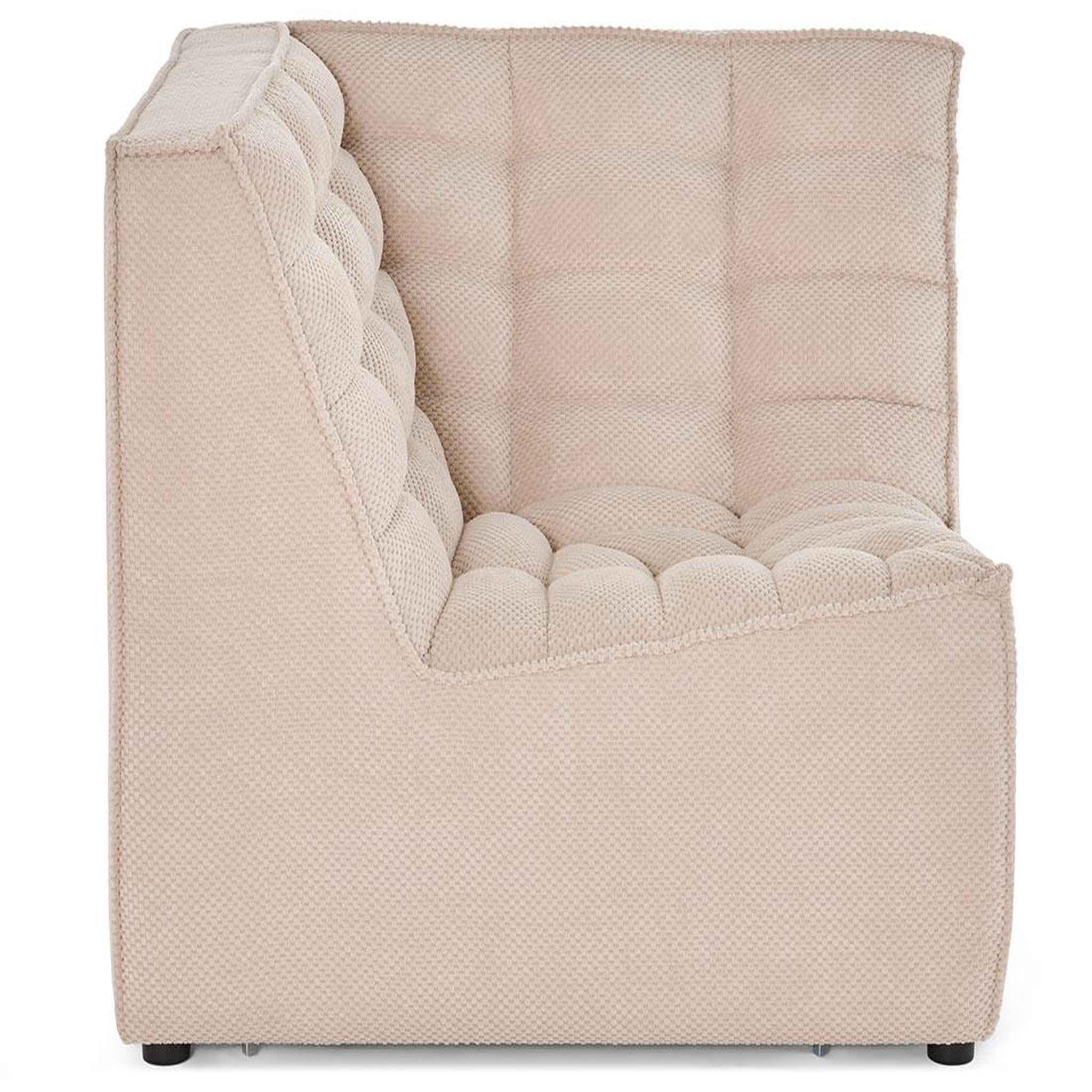 Voir la diapositive 5 : BEST MOBILIER Ellie - module d'angle en velours texturé
