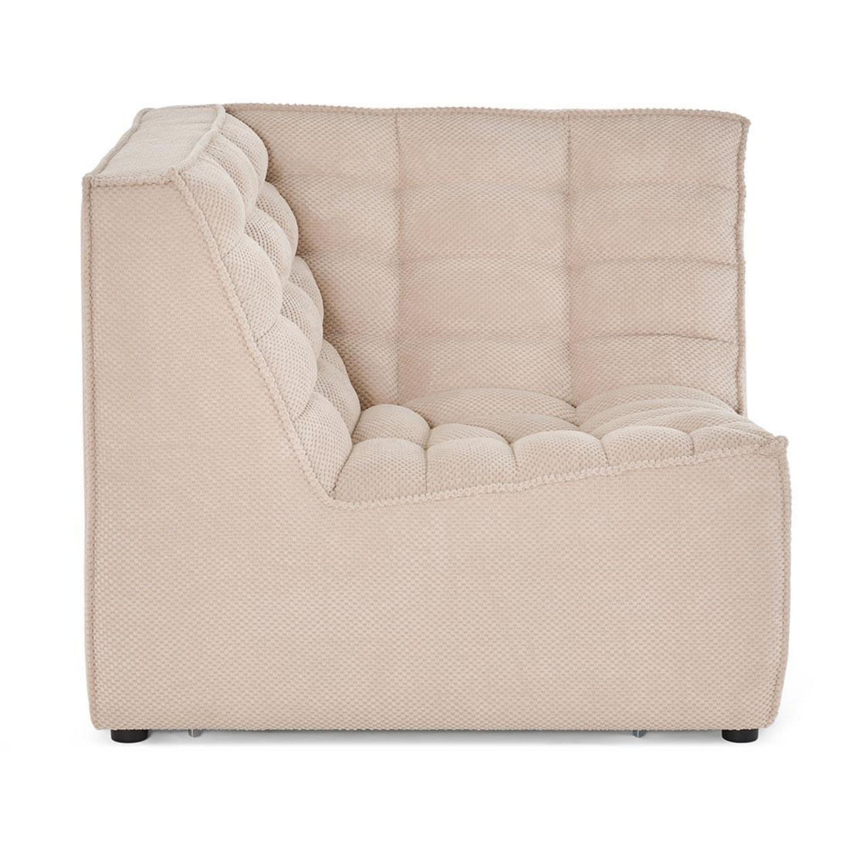 LISA DESIGN Ellie - module d'angle en velours texturé