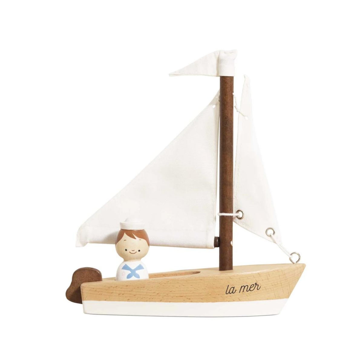 Le Toy Van Voilier Et Son Capitaine en bois