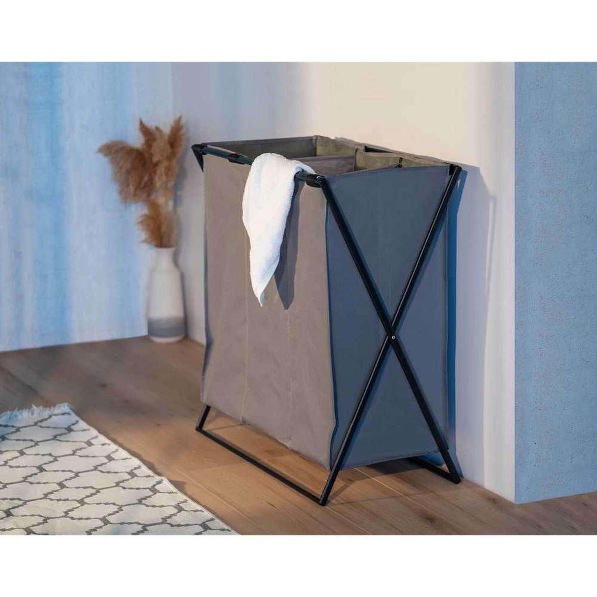 Voir la diapositive 5 : Wenko Panier à linge xl avec 3 compartiments