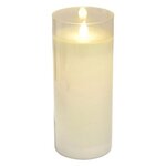 Paris Prix Bougie Ronde LED  Verrine  17cm Blanc