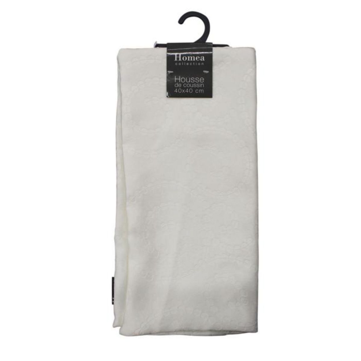 Paris Prix Housse de Coussin  Noctua  40x40cm Blanc