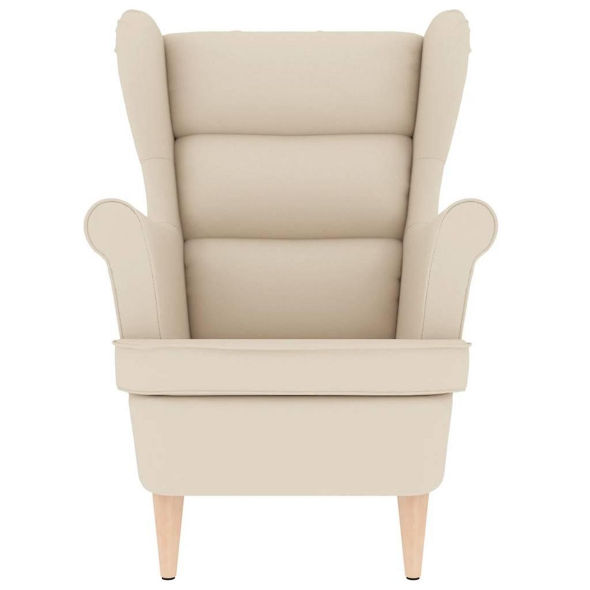 VIDAXL Fauteuil blanc 74x84x100 cm lin