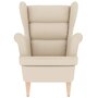 Voir la diapositive 4 : VIDAXL Fauteuil blanc 74x84x100 cm lin