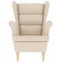 Voir la diapositive 4 : VIDAXL Fauteuil blanc 74x84x100 cm lin