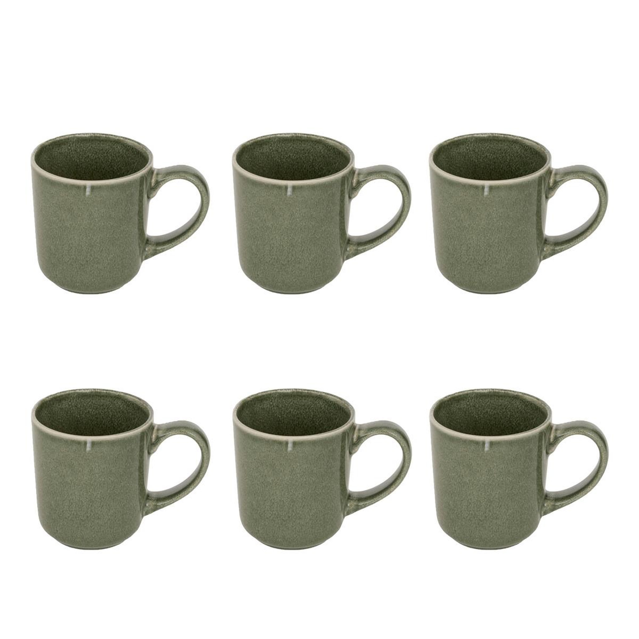 SECRET DE GOURMET Lot de 6 mugs  terre inconnue  42cl kaki