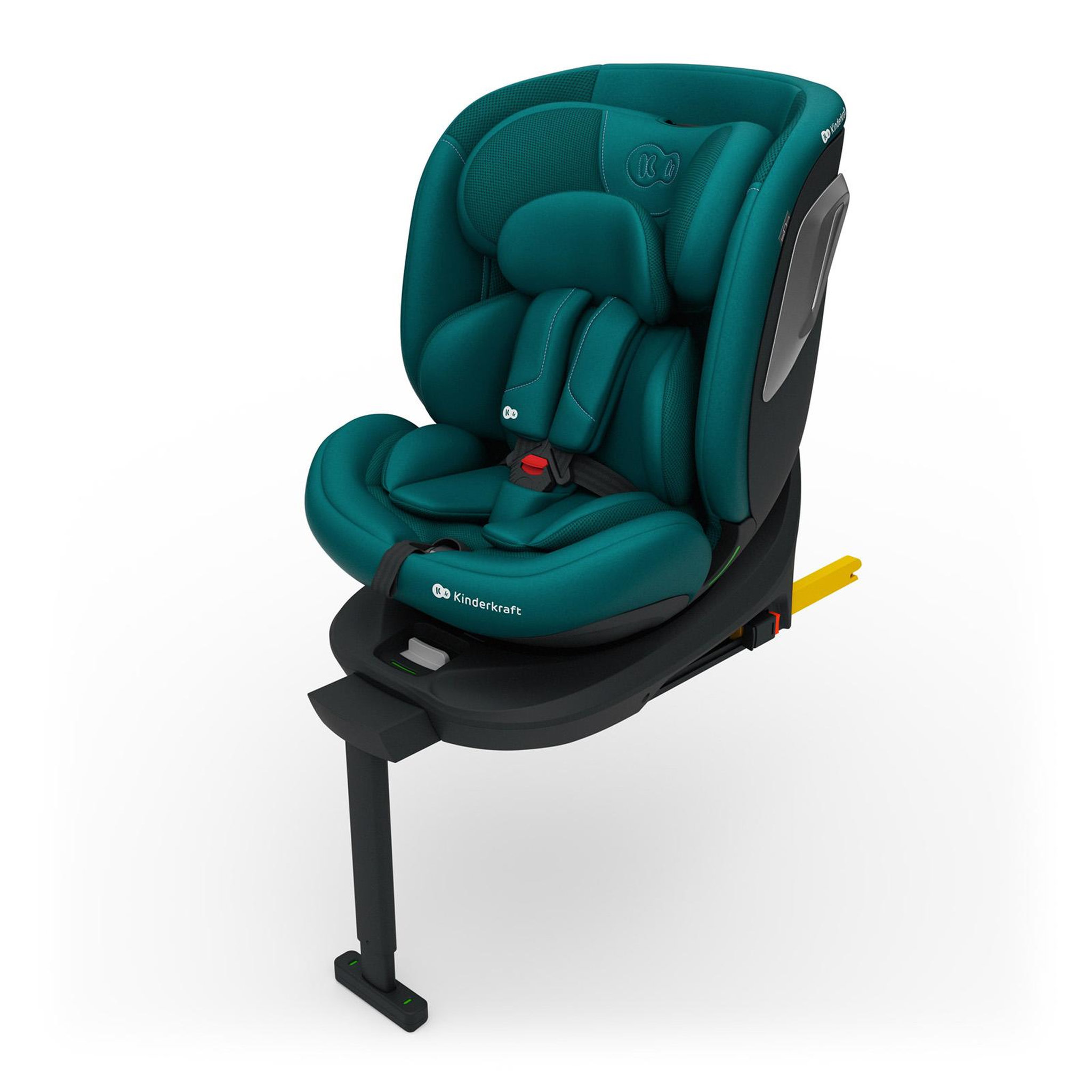 KINDERKRAFT Kinderkraft I-360 2 PLUS, siège auto 4 en 1, 40-150 cm, installation ISOFIX facile, 5 positions d'assise, de 0 à 36 kg, EASY SPIN 360° pour un chargement et un déchargement faciles, Vert