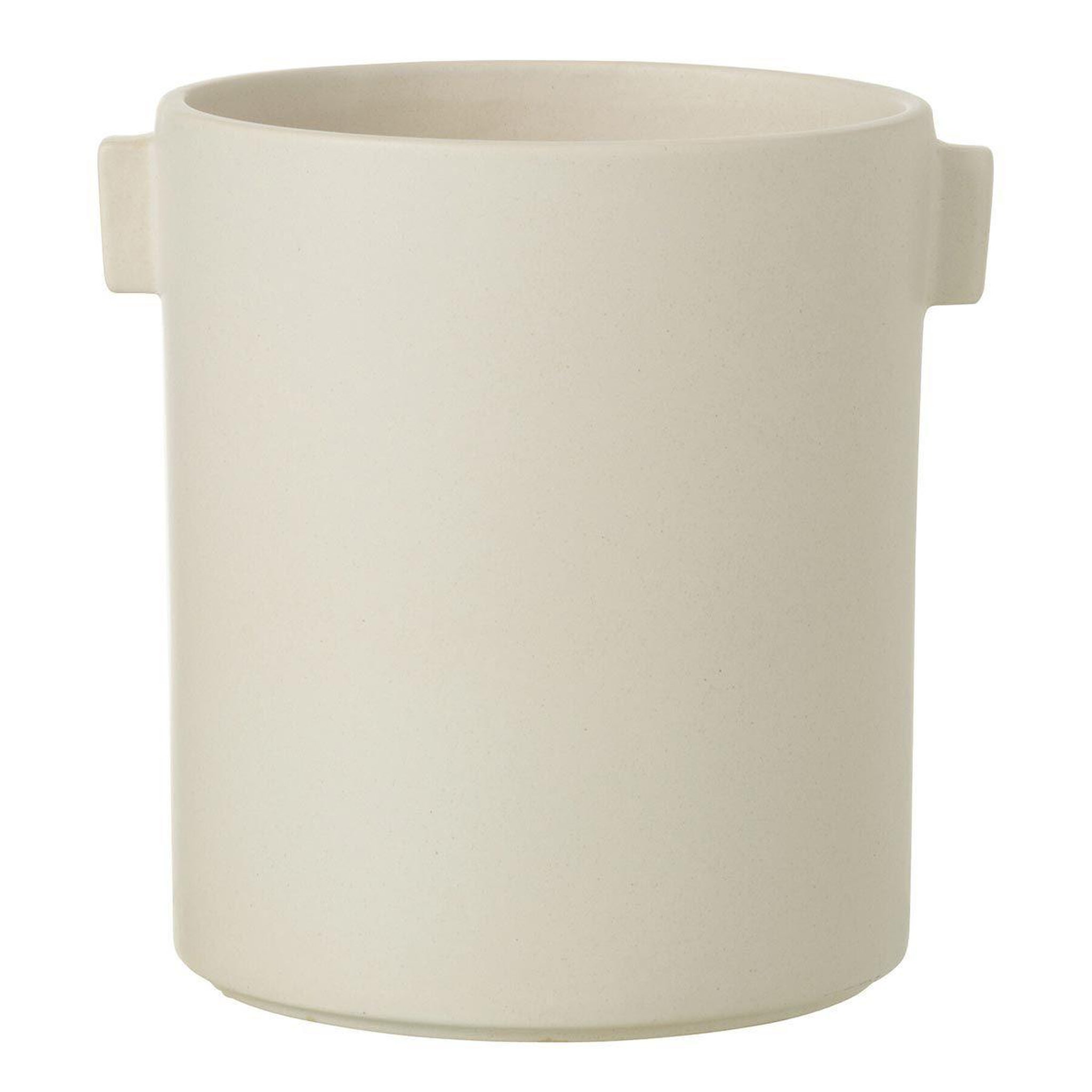 J-LINE Cache-pot design  handle  17cm blanc