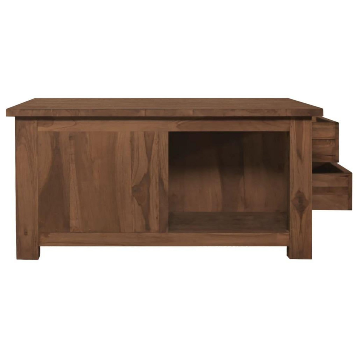 VIDAXL Table basse 68x68x33 cm Bois de teck solide