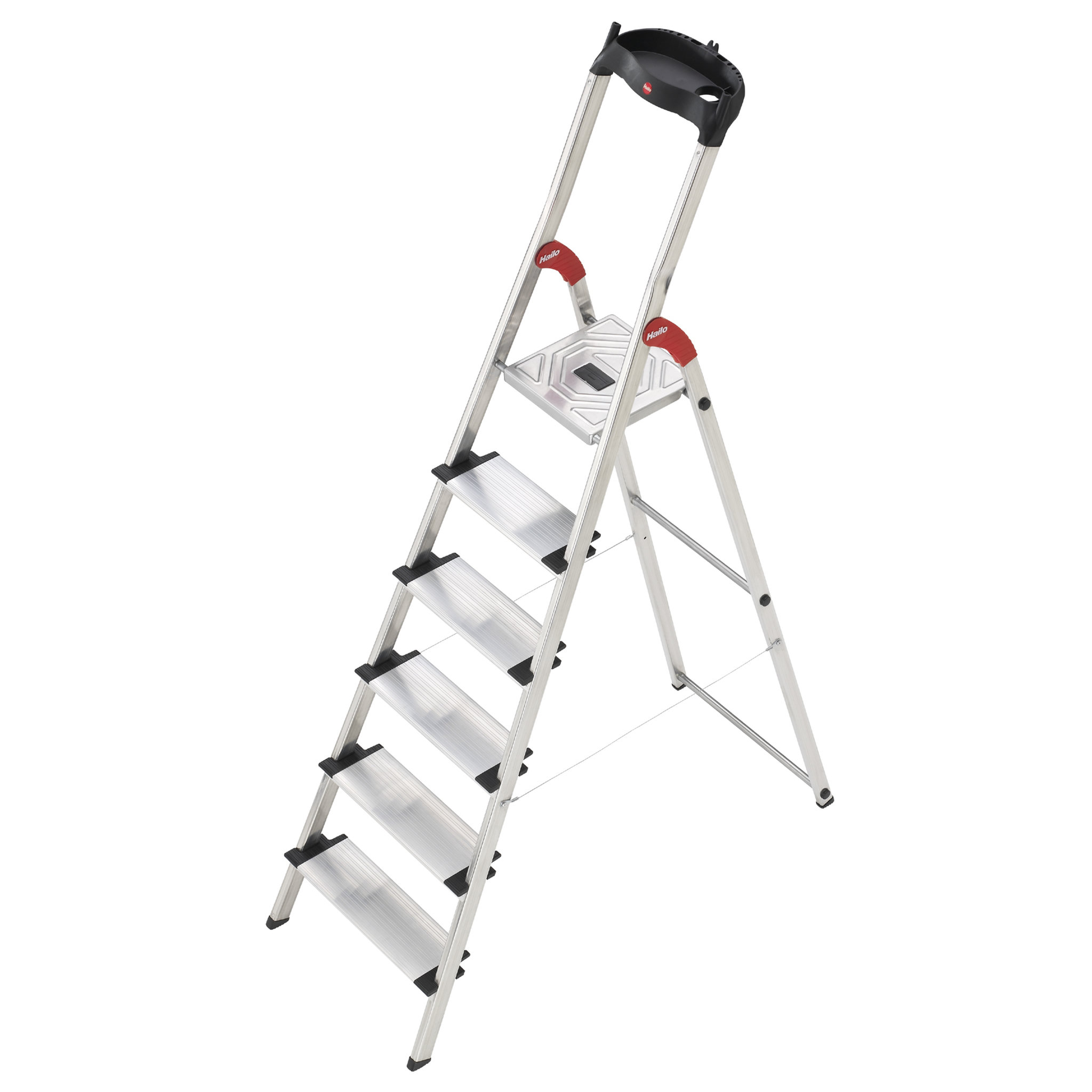 HAILO Escabeau 6 marches larges 3m05 en aluminium - PROFISTEP XXL