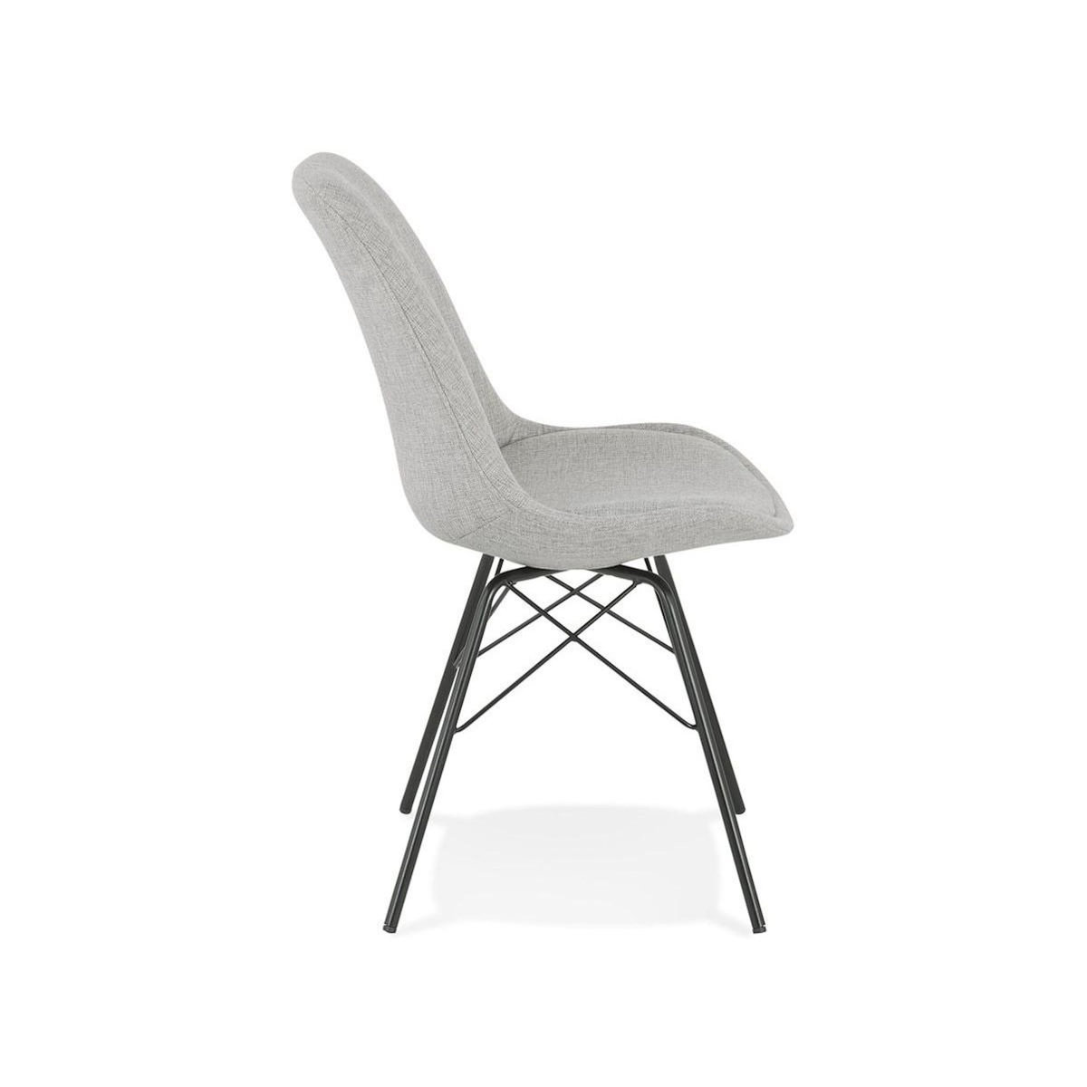 Paris Prix Chaise Design  Aliba  83cm Gris & Noir