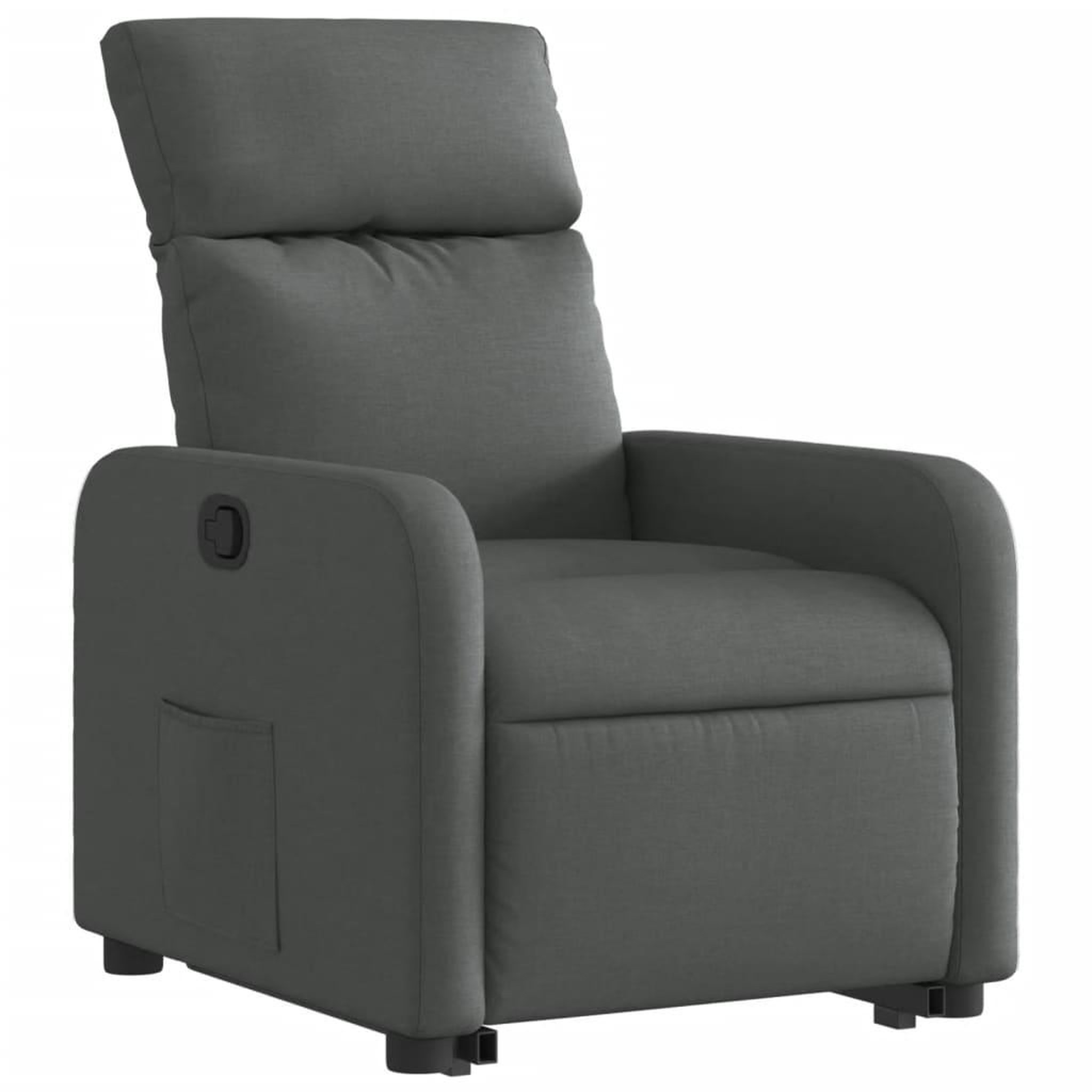 Voir la diapositive 4 : VIDAXL Fauteuil inclinable Gris fonce Tissu
