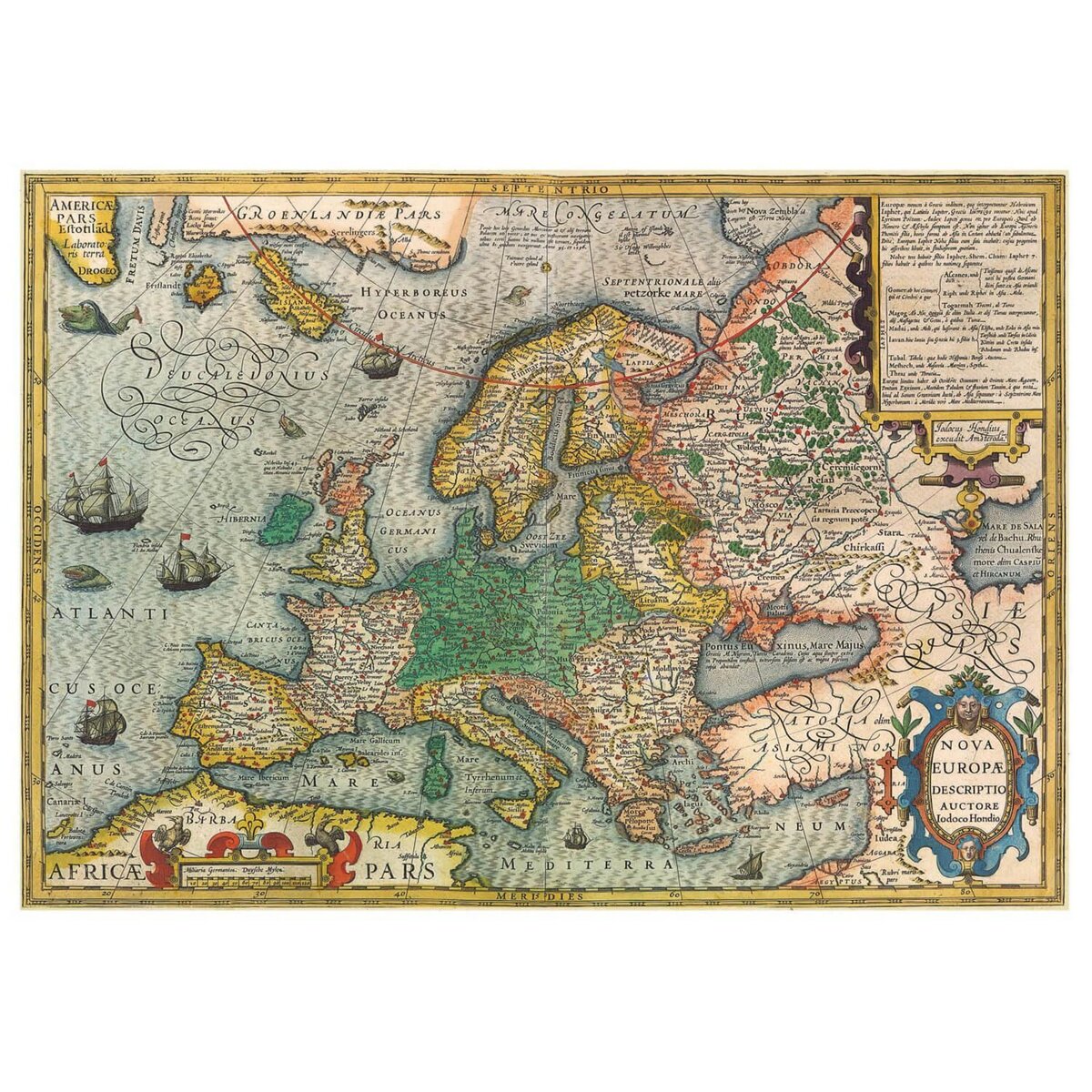 EDUCA Puzzle 1000 pièces : Carte d'Europe