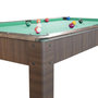 Voir la diapositive 3 : PLAY4FUN Billard Américain AMBIANCE 7Ft - 226,5 x 126,5 x 80 cm avec accessoires et plateau dînatoire - Couleur Chêne