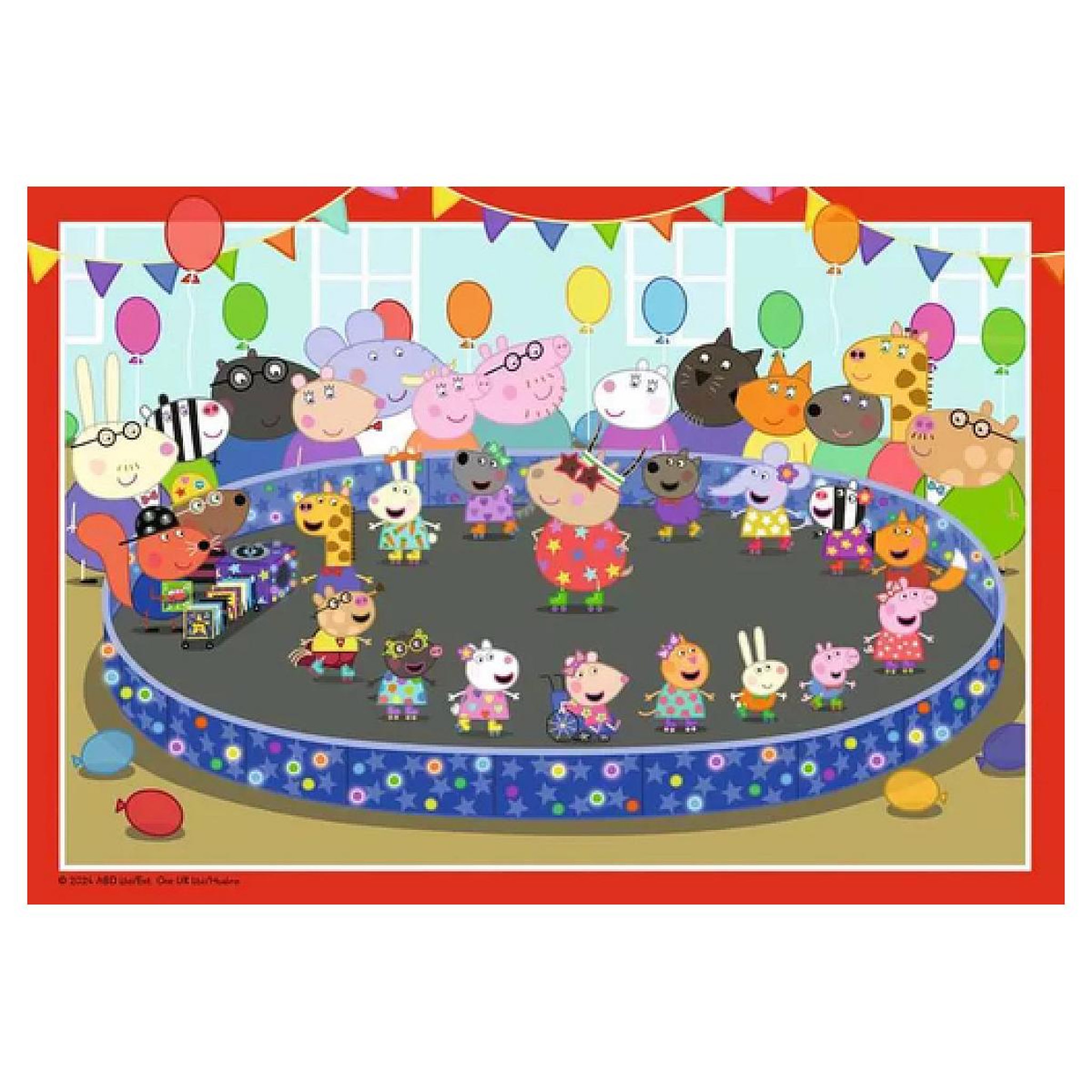 Voir la diapositive 2 : RAVENSBURGER Puzzle 2x24 pieces Place a la fete Peppa Pig
