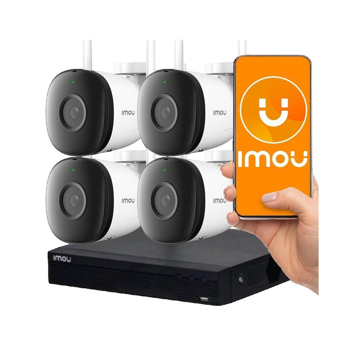 IMOU Système de surveillance Imou Zestaw de monitoring 4XBullet 2C 4 caméras 4 MP