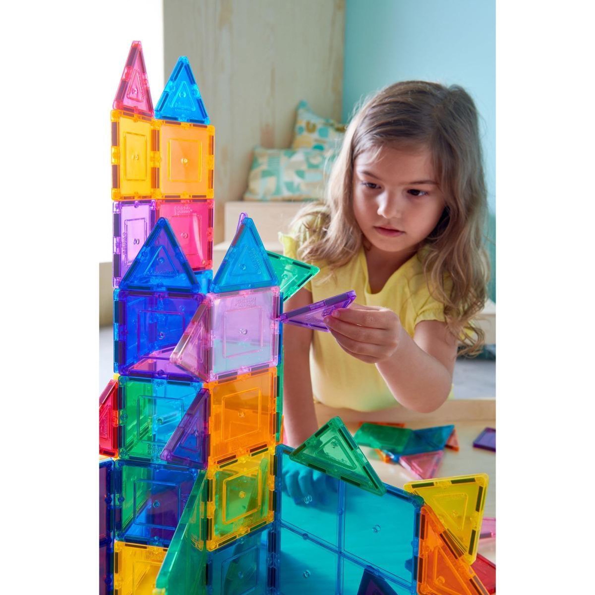 Voir la diapositive 4 : MAGGENIUS Blocs de construction magnétiques — 200 pièces
