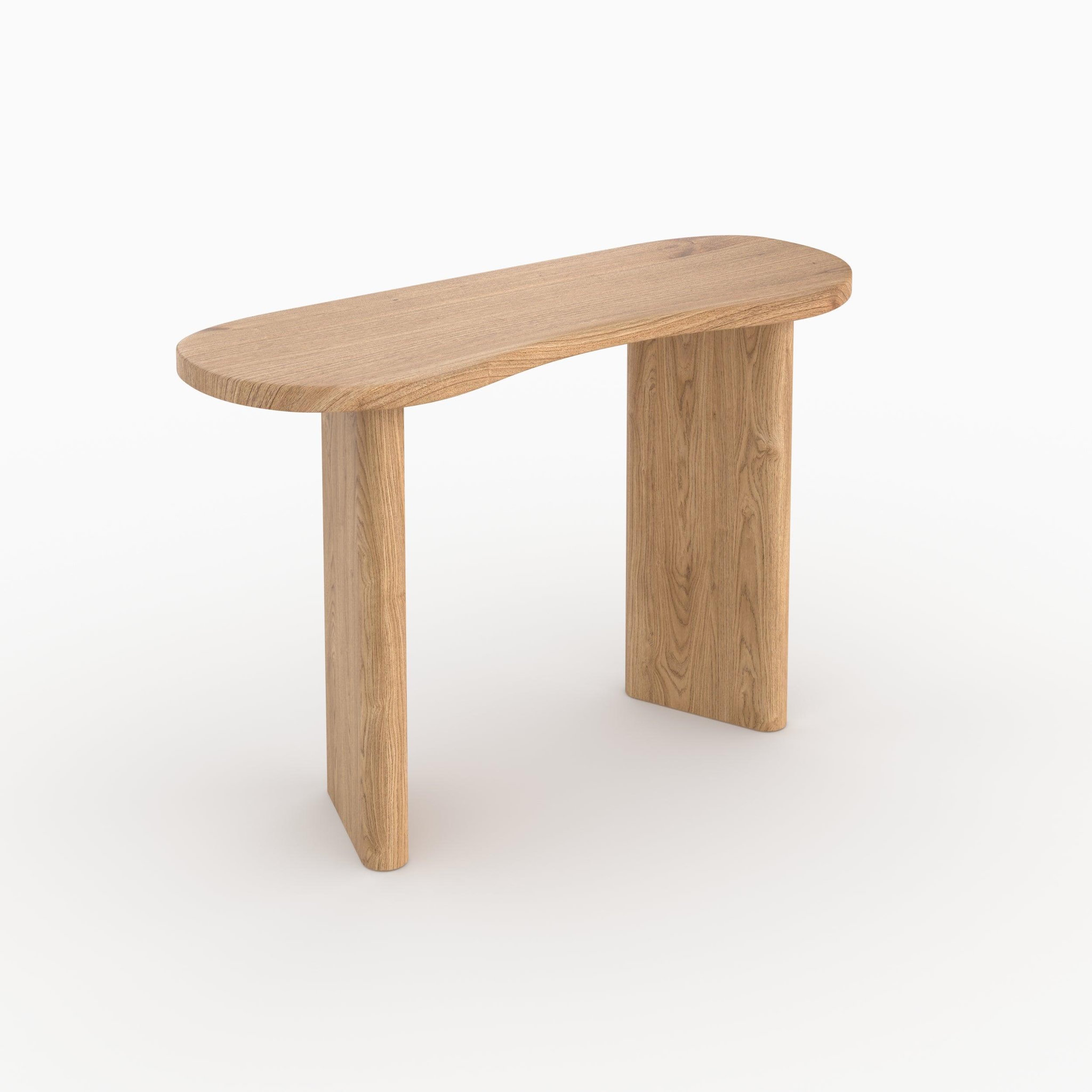 MAISON PAVANE Console en bois massif de mindi-brandan