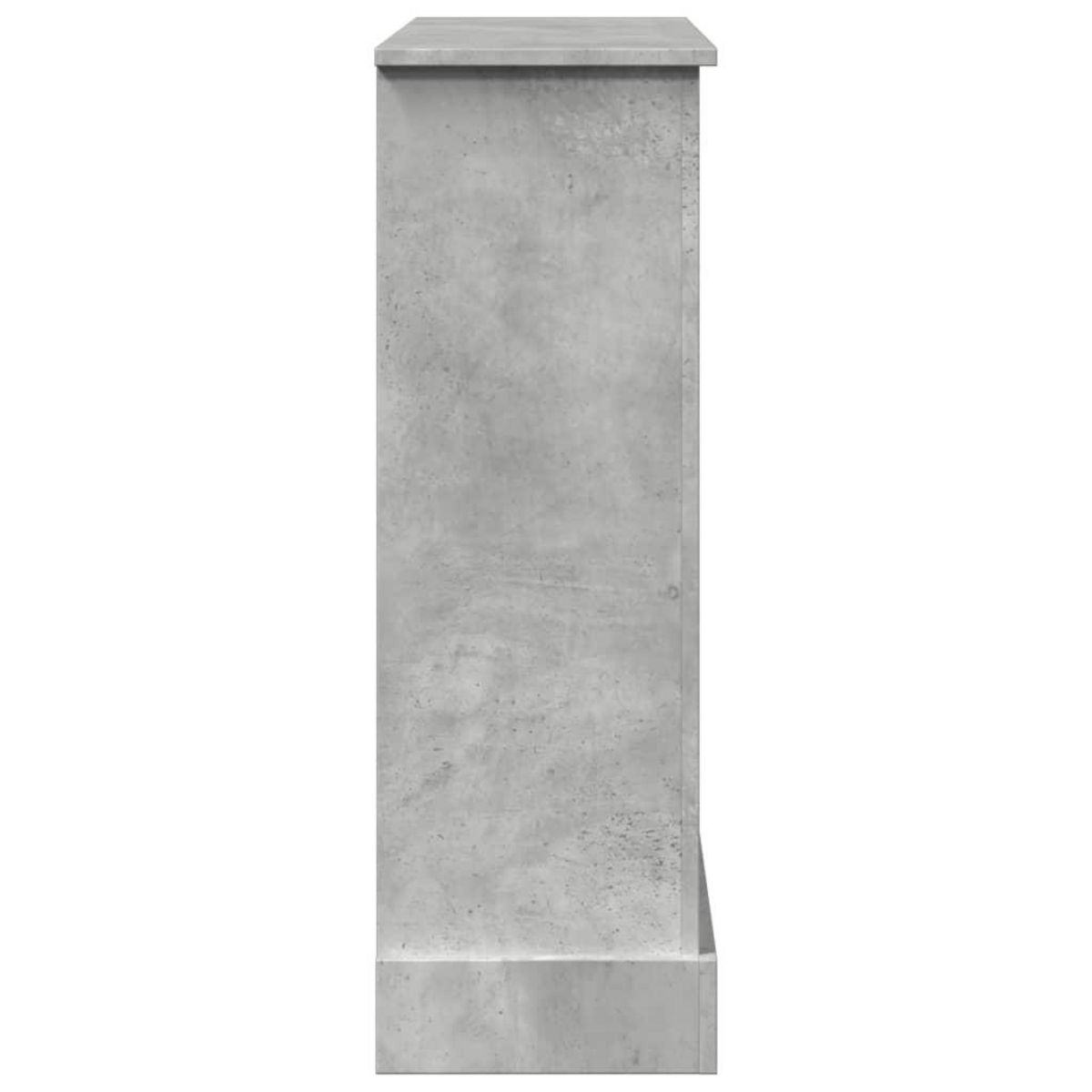 VIDAXL Cadre de cheminee gris beton 90x30x90 cm bois d'ingenierie