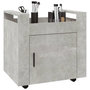 Voir la diapositive 4 : VIDAXL Chariot de bureau Gris beton 60x45x60 cm Bois d'ingenierie