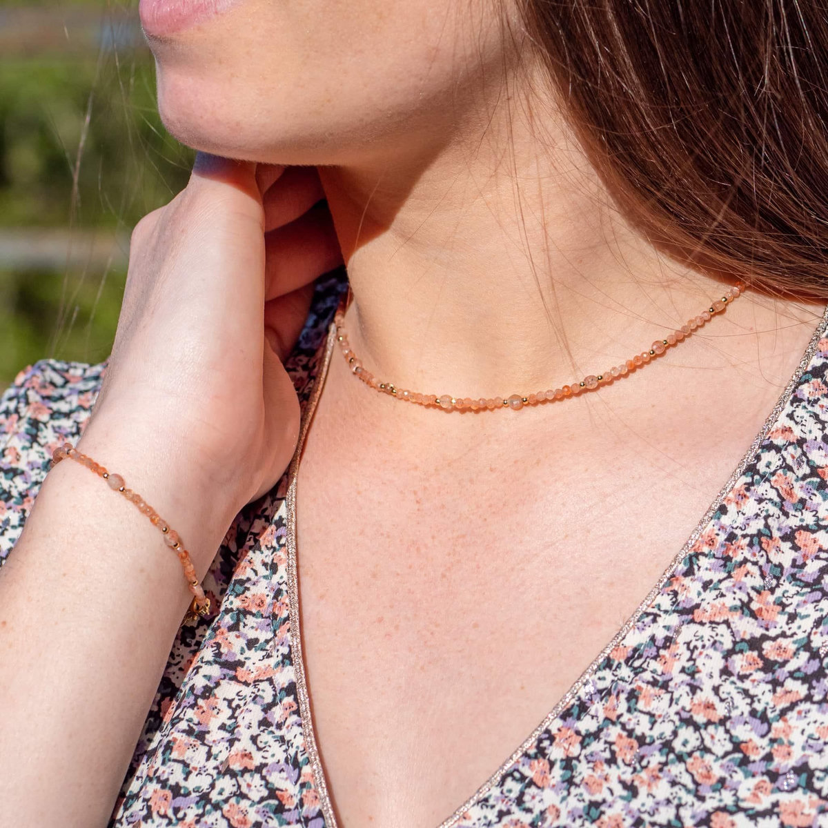 SLOYA Collier Paloma en pierres de Soleil