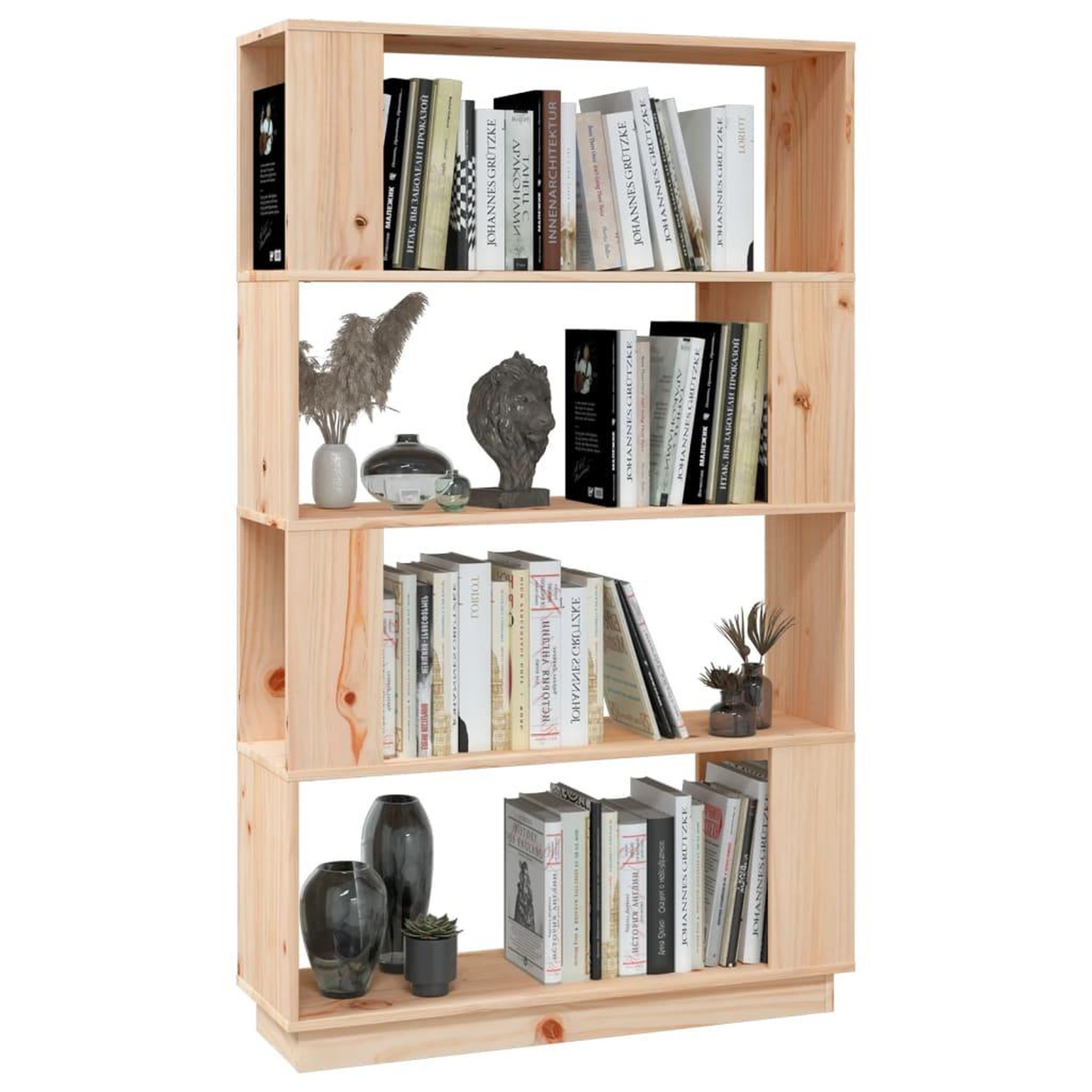 Voir la diapositive 5 : VIDAXL Bibliotheque/Separateur de piece 80x25x132 cm Pin solide