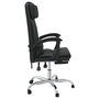 Voir la diapositive 4 : VIDAXL Fauteuil de massage inclinable de bureau Noir Similicuir