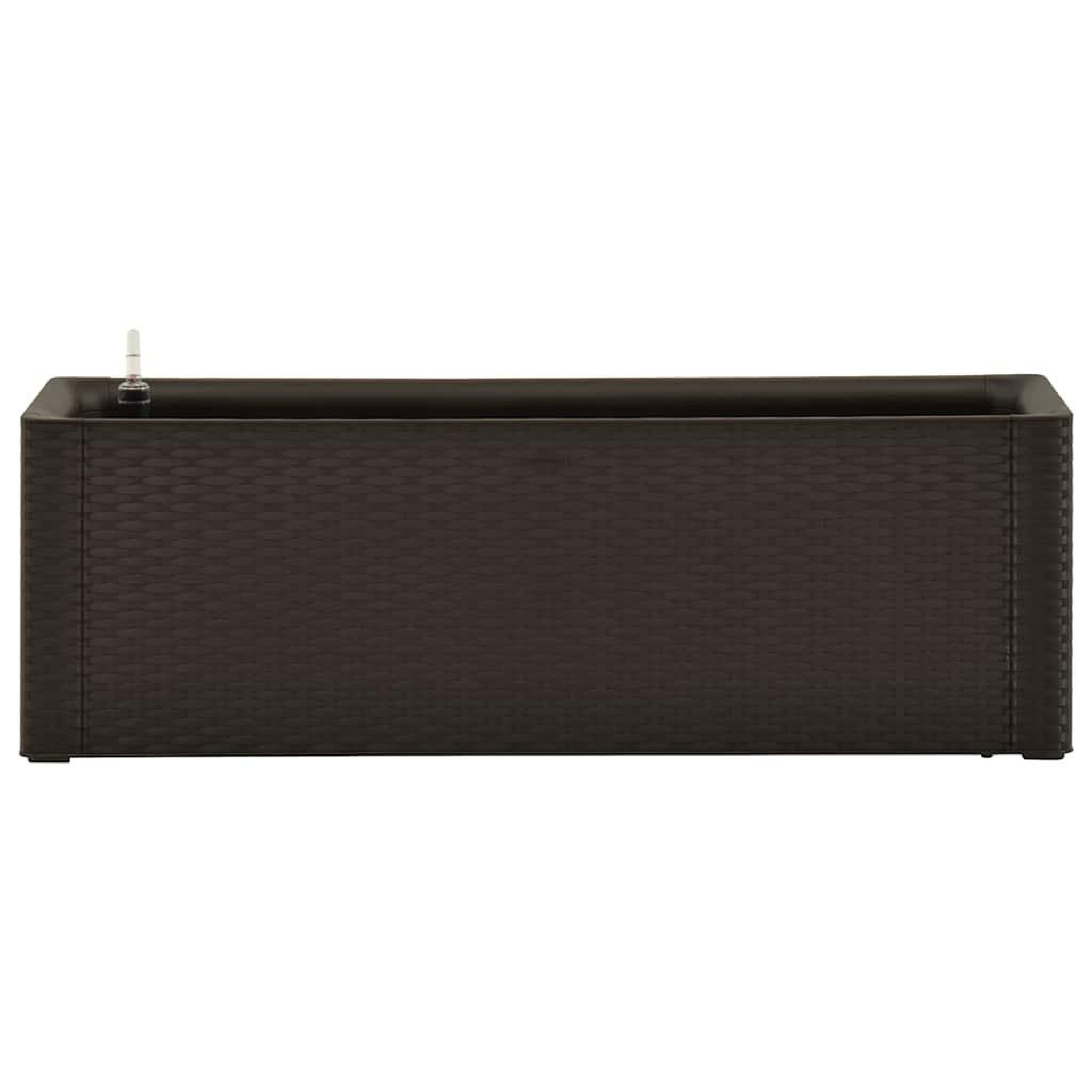 Voir la diapositive 3 : VIDAXL Lit sureleve de jardin avec systeme d'arrosage moka 100x43x33cm