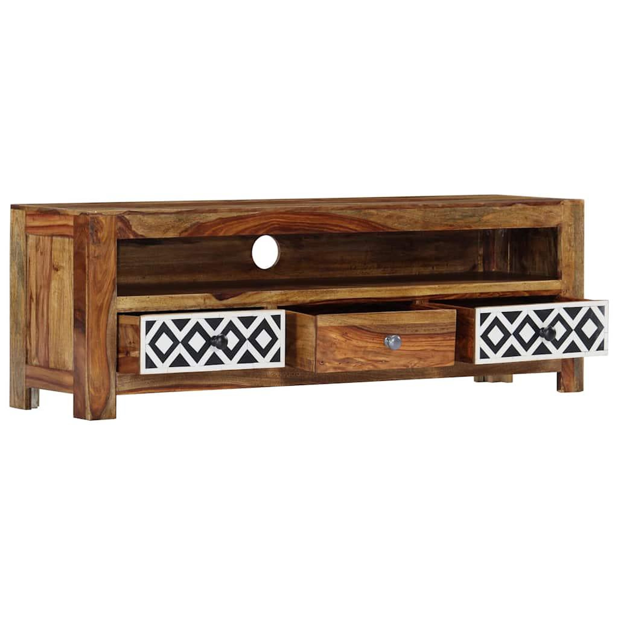 Voir la diapositive 5 : VIDAXL Meuble tv 120x30x40 cm bois de sesham solide