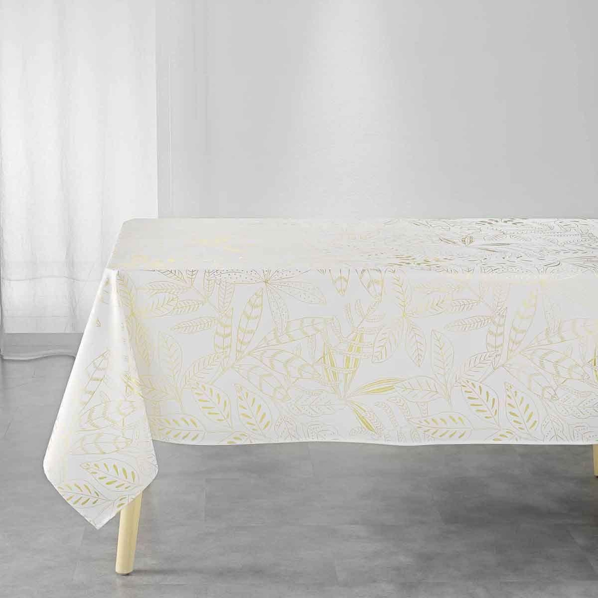Voir la diapositive 1 : Douceur d'Intérieur Nappe imprimée déco  belflor  150x240cm blanc