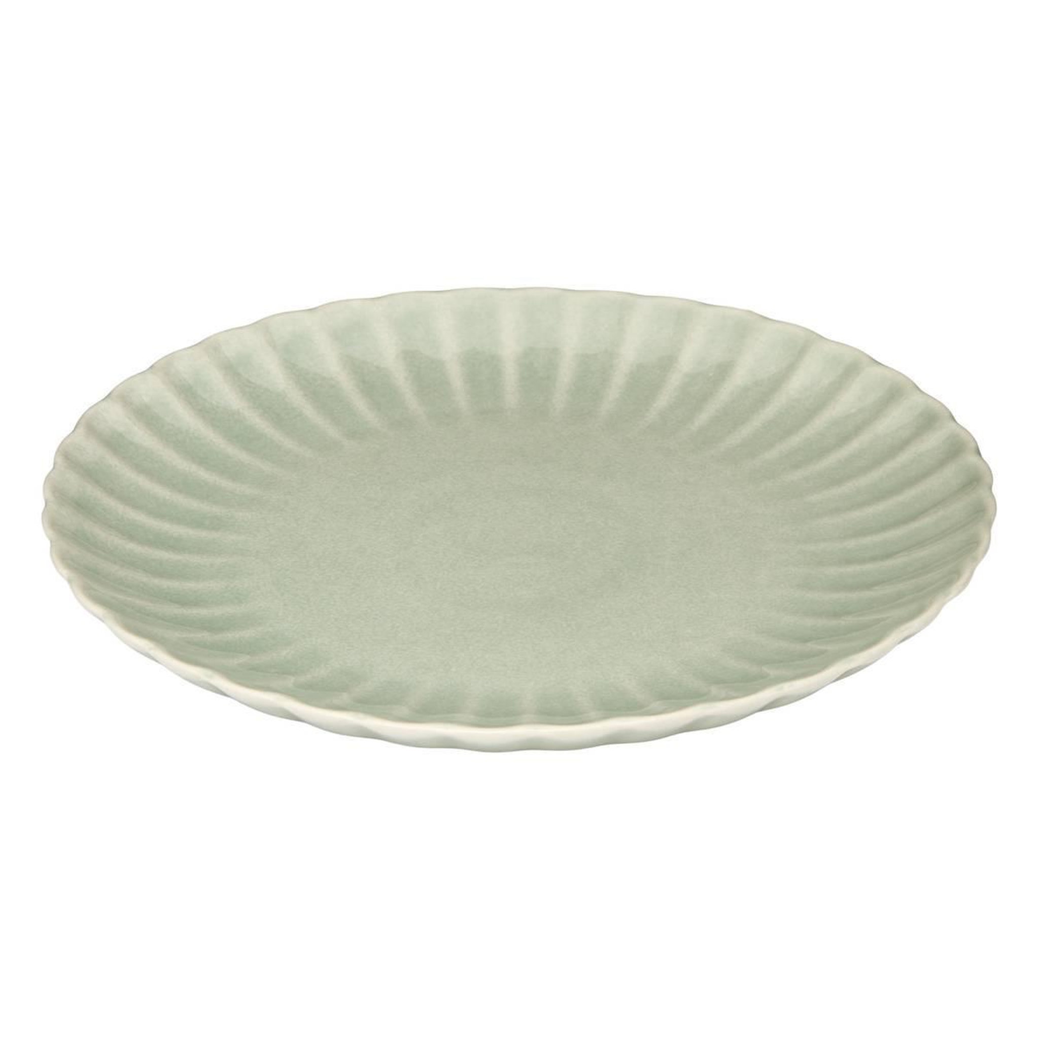 Voir la diapositive 2 : SECRET DE GOURMET Lot de 6 assiettes plates  romy  26cm vert