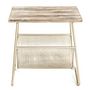 Voir la diapositive 2 : Paris Prix Table d'Appoint Design  Porte Revues  51cm Or