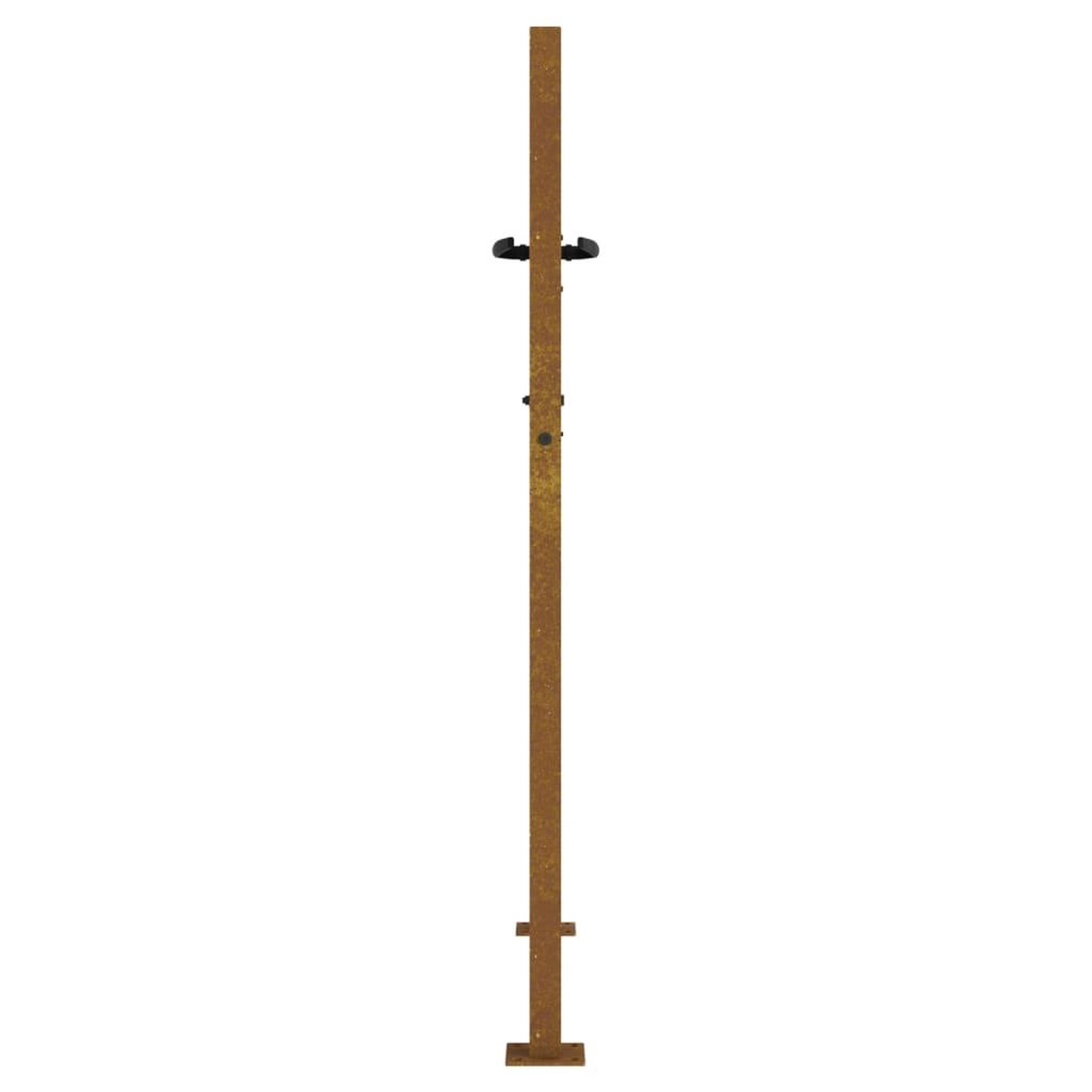 Voir la diapositive 5 : VIDAXL Portail de jardin 105x155 cm acier corten design de bambou