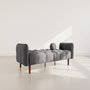 Voir la diapositive 3 : BEST MOBILIER Adam - canapé convertible clic-clac 2 places en tissu texturé